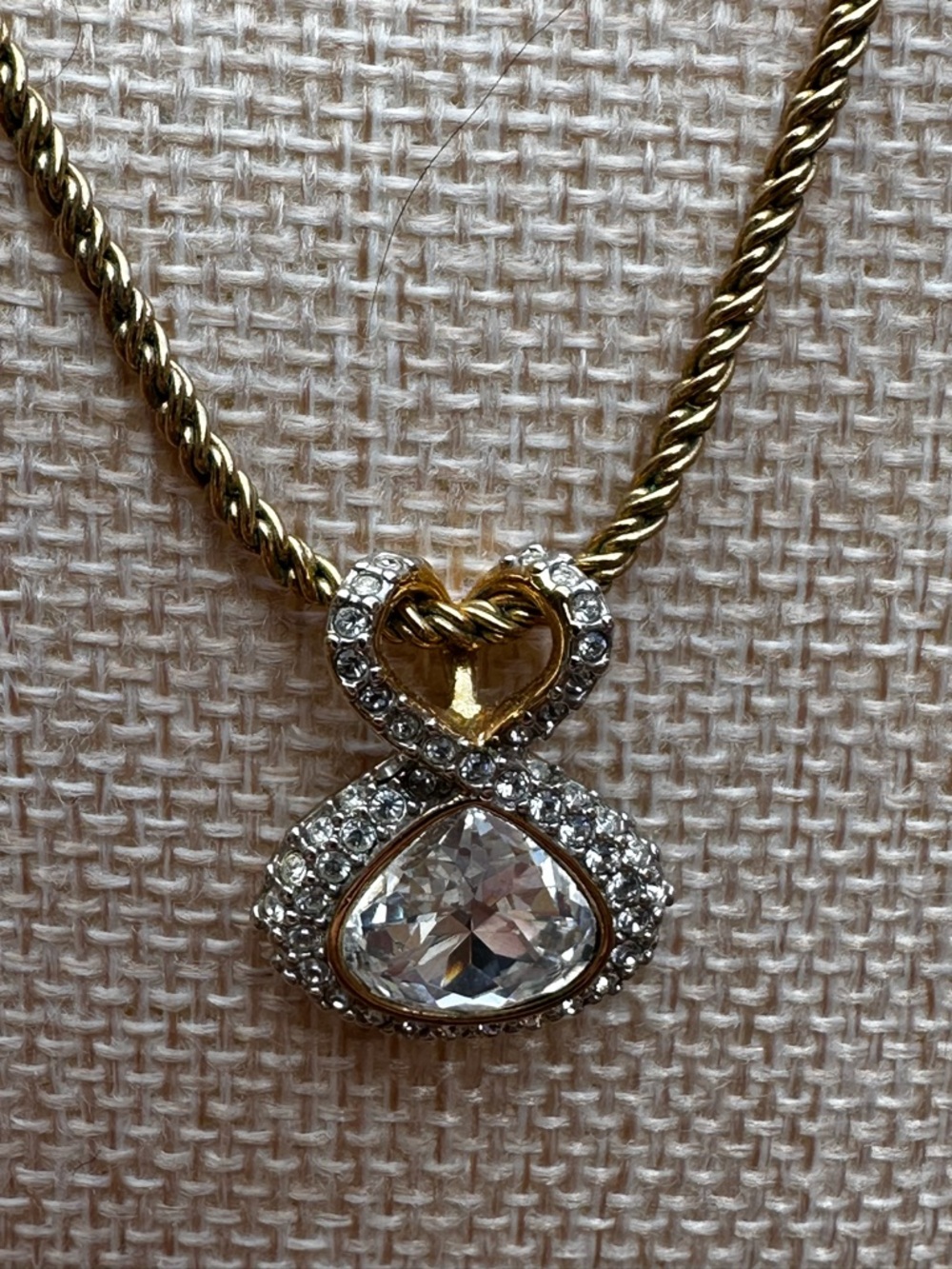 Swarovski Gold-Plated Crystal Heart Pendant Necklace - Picture 4 of 9